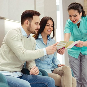 patients talking to emergency dentist in Gahanna