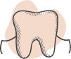 Animated tooth and gums representing periodontal therapy