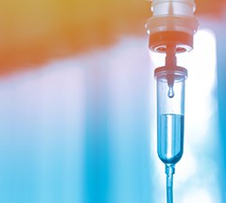 An IV drip