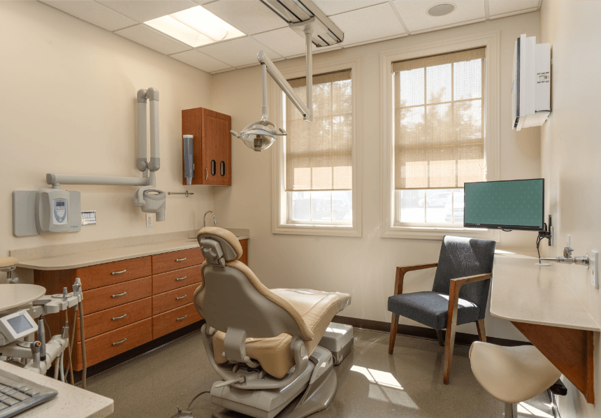 Dental office treatment room